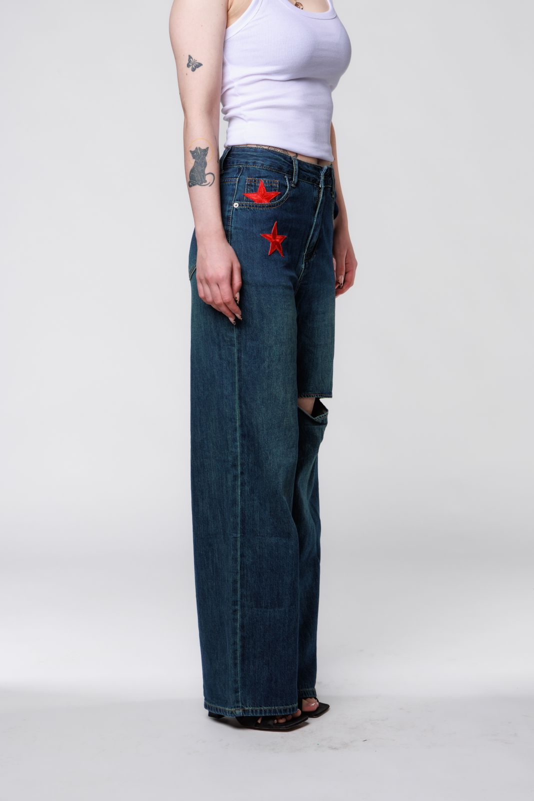 Red stars Jeans