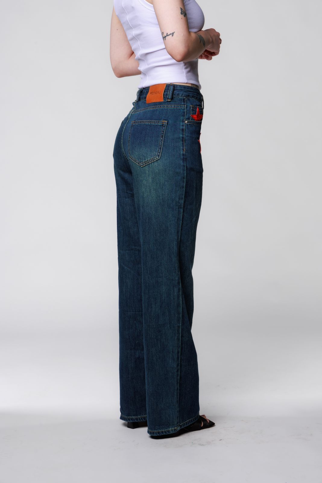 Red stars Jeans