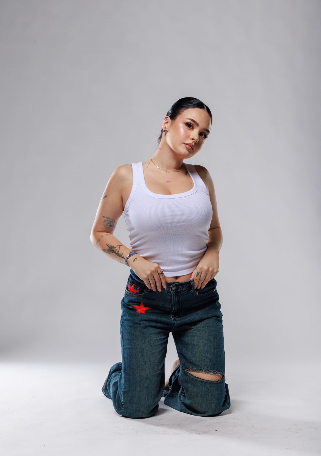 Red stars Jeans